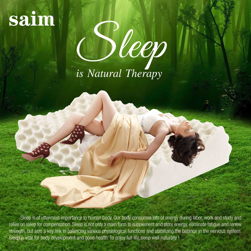 Saim Latex Pillow Is Imported from Thailand, Natural Pillow Core, Massage, Anti-Mite, Sleep Aid, Cervical Spine Pillow Saim Latex Pillow Is Imported from Thailand, Natural Pillow Core, Massage, Anti-Mite, Sleep Aid, Cervical Spine Pillow