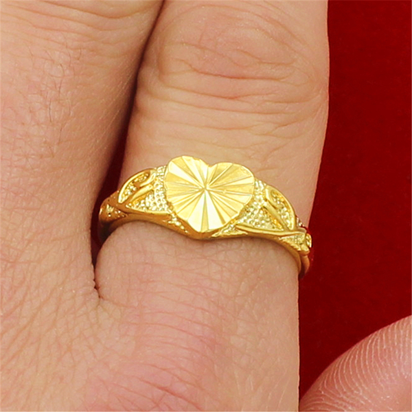 Việt Nam Shajin 99924k nhẫn vàng đơn giản nữ đồng tiền cô dâu kết hôn không phai vàng phượng vàng nhẫn cặp pnj