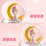 Детская музыкальная шкатулка для принцессы, со снежинками, подарок на день рождения