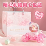 Детская музыкальная шкатулка для принцессы, со снежинками, подарок на день рождения