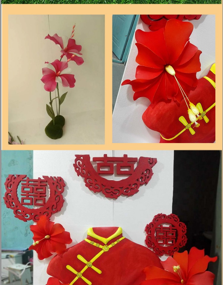 Mùa xuân trang trí đạo cụ nữ hoàng hoa dp điểm cửa hàng quần áo phụ nữ showroom cảnh bầu không khí bố trí cửa hàng quần áo trang trí - Trang trí nội thất phòng ngủ đẹp cho nữ