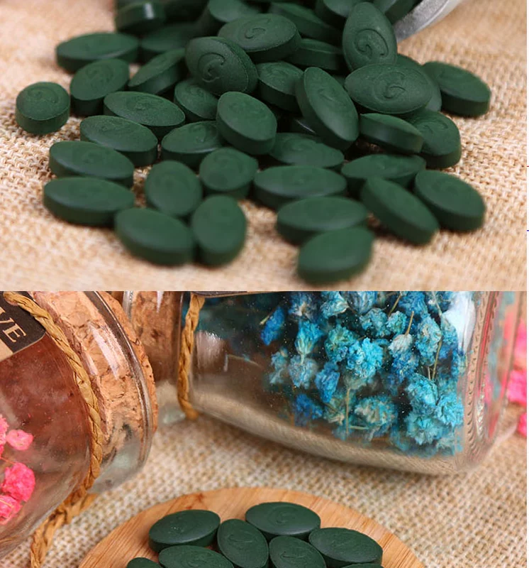 Mua 1 tặng 1 viên Vân Nam Spirulina viên nhai 150 g 300 viên thực phẩm kiềm để tăng cường miễn dịch thực phẩm cho sức khỏe - Thực phẩm dinh dưỡng trong nước