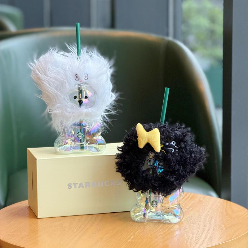 Starbucks Cup 2026 Mood Weather Station Quirky Creative Bear Store Manager Desktop Juice Milk Glass Straw Cup