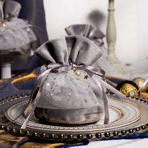 MISSXIUkiss] Fashion new sugar bag velvet Cork hand-carrying drawstring bag lucky bag storage flannel bag bag