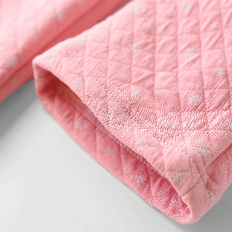 Quần cotton nữ lớp không khí quần pyjama cotton dày mùa thu đông mặc Nhật Bản rộng kích cỡ lớn quần kaki