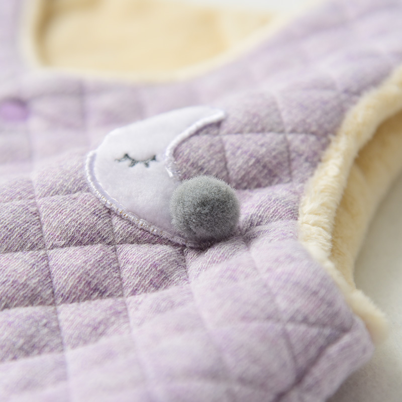 Áo khoác cotton dày và nhung màu vest nam áo gile thu đông cho bé gái