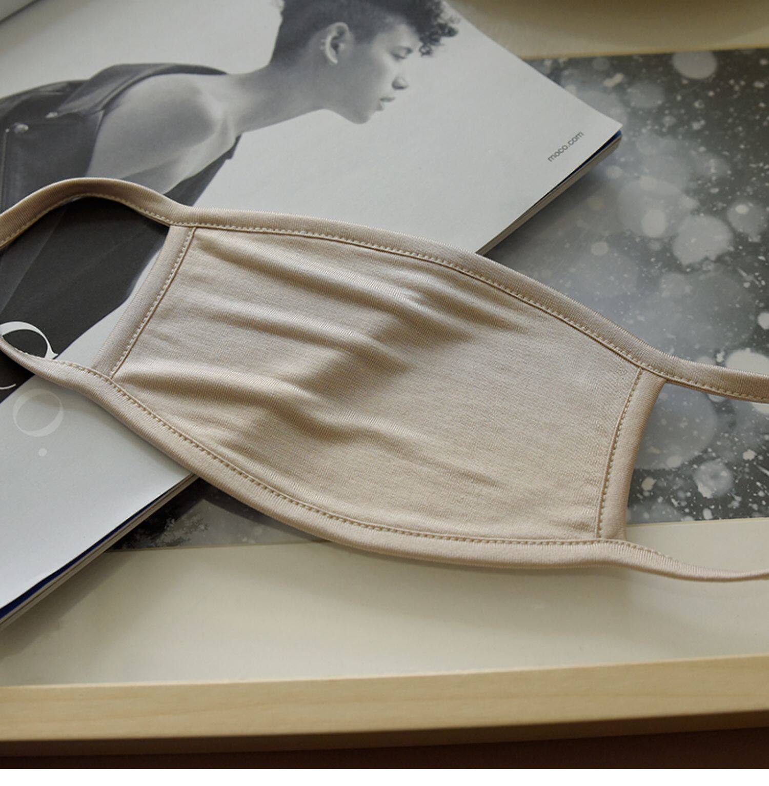 Марлевая повязка от пыли 透气不闷 不粘腻 四层桑蚕丝口罩 防尘女士挂耳成人口罩