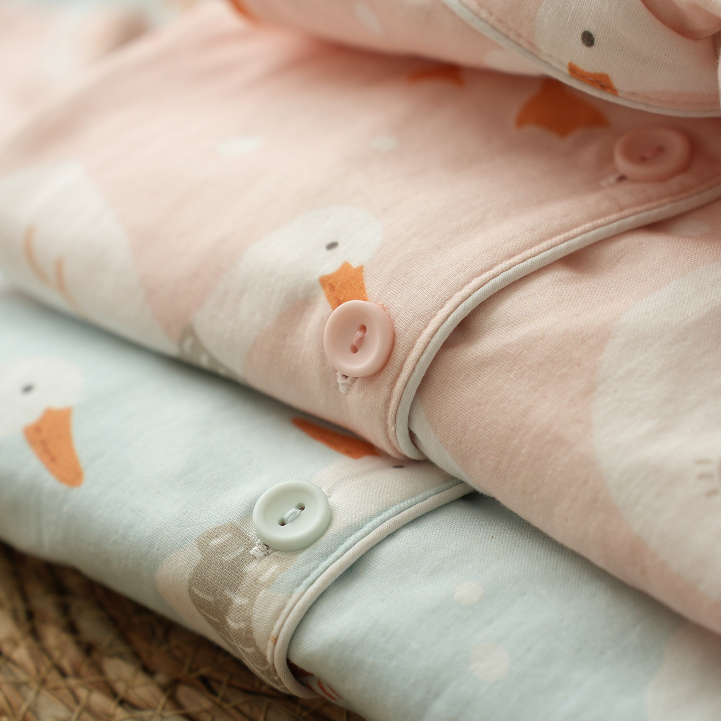 Women's Double-Layer Gauze Pure Cotton Maternity Wear, Nursing Pajamas, Loose-Fitting Home Wear Set for Pregnancy and Postpartum, Spring and Autumn Style — 11