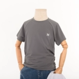 Дышащая детская спортивная тонкая футболка с коротким рукавом подходит для мужчин и женщин, детская одежда