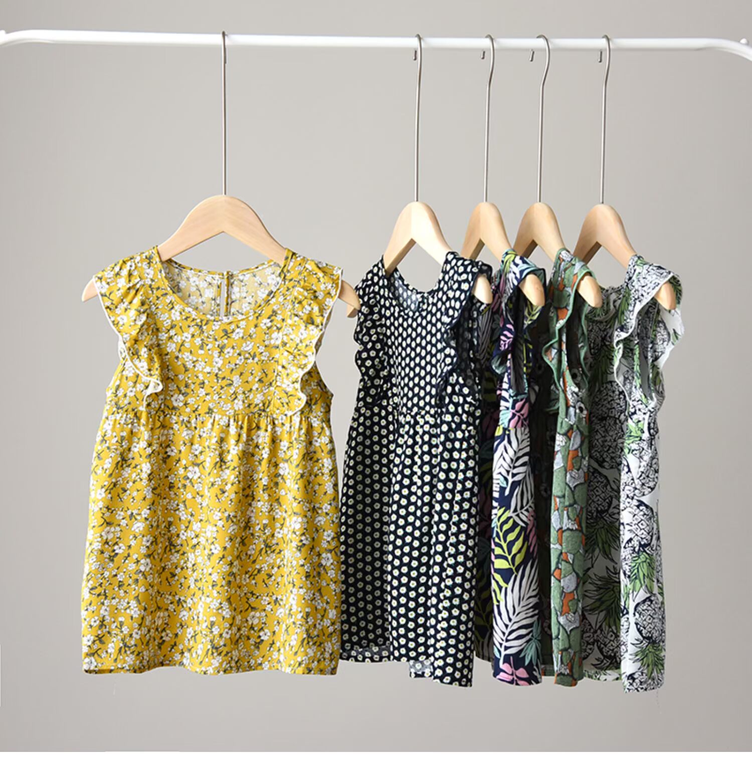 Váy mùa hè Tencel cotton Children cotton Váy mùa hè cho trẻ em - Váy váy đẹp phong cách trung hoa