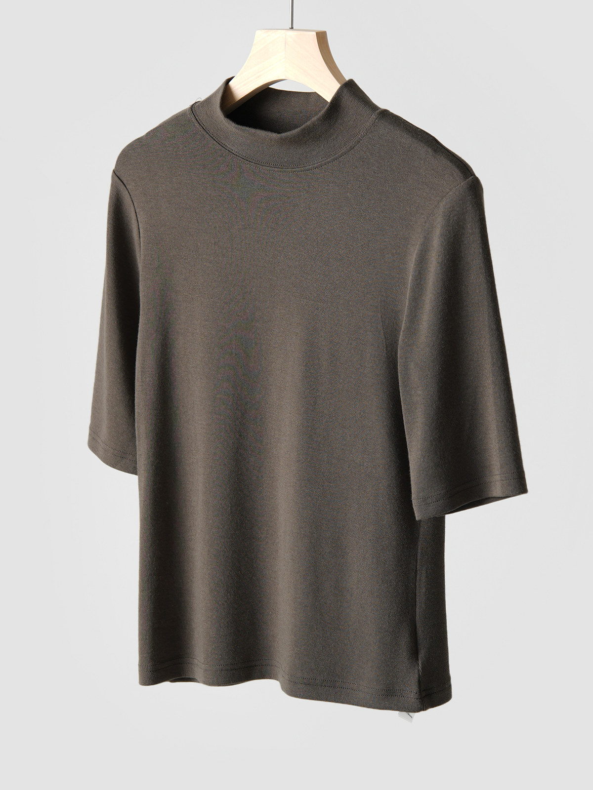 Нежный Мягкий клейкий мисс водолазка пятый из рукава свитер термостатический эластичность твердый теплый короткий рукав шаньдун Интернет магазин 