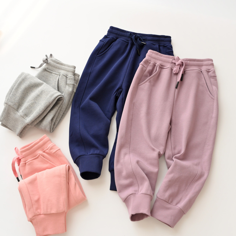 Category a Children's School Sweatpants Boys' and Girls' Terry Jogging Pants Medium and Large Children's Sports Trousers Spring and Autumn Style Children's Clothing Category a Children's School Sweatpants Boys' and Girls' Terry Jogging Pants Medium and Large Children's Sports Trousers Spring and Autumn Style Children's Clothing