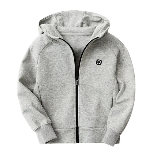 Спортивный детский цветной осенний кардиган с капюшоном, семейный стиль, подходит для подростков