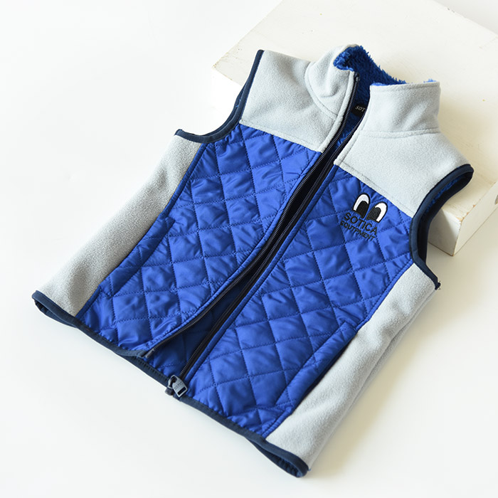 Mã bị hỏng xử lý áo len lông cừu trẻ em trai và gái cotton áo ấm mùa thu và mùa đông áo gile thu đông cho bé trai