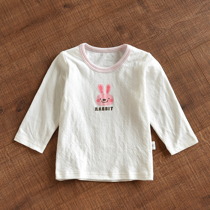 Cotton pinhole hai lớp Áo sơ mi mềm đáy bằng cotton Áo thun dài tay cho trẻ em Quần áo mùa thu Trẻ em quần áo mùa thu thời trang bé gái