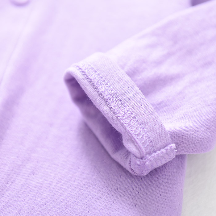 Cotton pinhole hai lớp mềm mại và thoải mái Bộ đồ cotton cho bé Quần lưng cao có tay có thể mở được quần áo be trai sành điệu