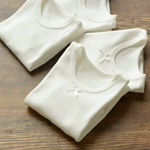 Флуоресцентный детский комплект, хлопковое белое осеннее термобелье подходит для мужчин и женщин, подходит для подростков, детская одежда