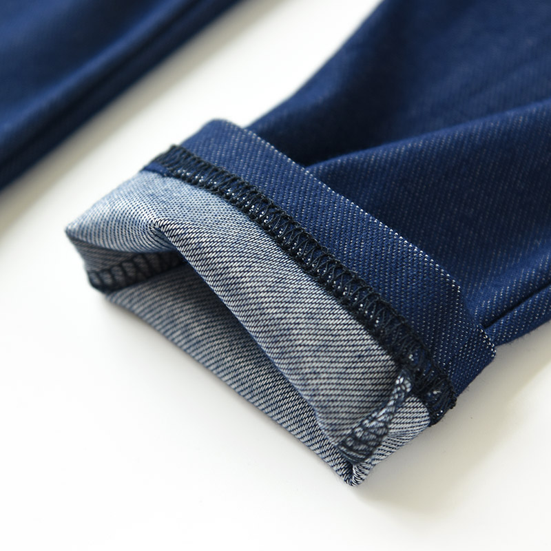Quần legging denim giả mềm mại cho bé gái quần dài mùa thu phong cách mới quần yếm jean trẻ em