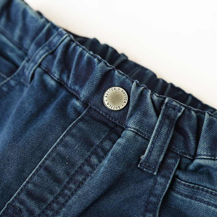 Cô gái dệt kim Jeans mềm mại và đàn hồi Quần trẻ em Quần hoang dã Chàng trai lớn mùa thu và mùa đông quần áo be gái 10 tuổi