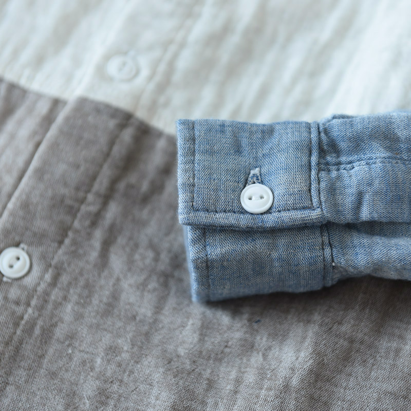Áo sơ mi cotton dài tay 2 lớp cho bé Áo cotton dài tay mềm mại và thoải mái áo sơ mi trẻ em giá tốt