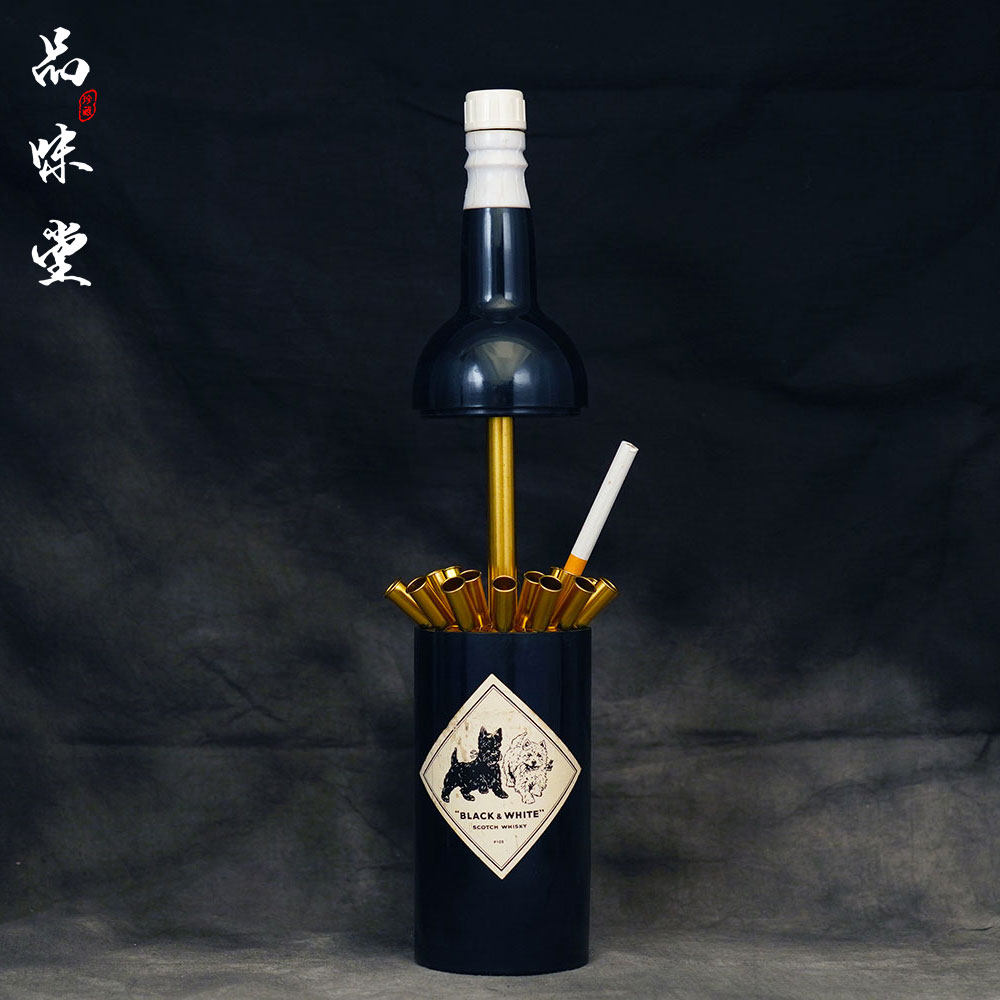 wine bottle cigarette case 1950s Japanese red wine bottle desktop cigarette box music music box  antique lighter original original collection grade