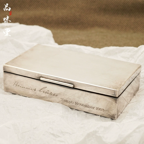 Коробка для хранения, ретро портсигар, 1963 года, Германия, серебро 925 пробы, европейский стиль