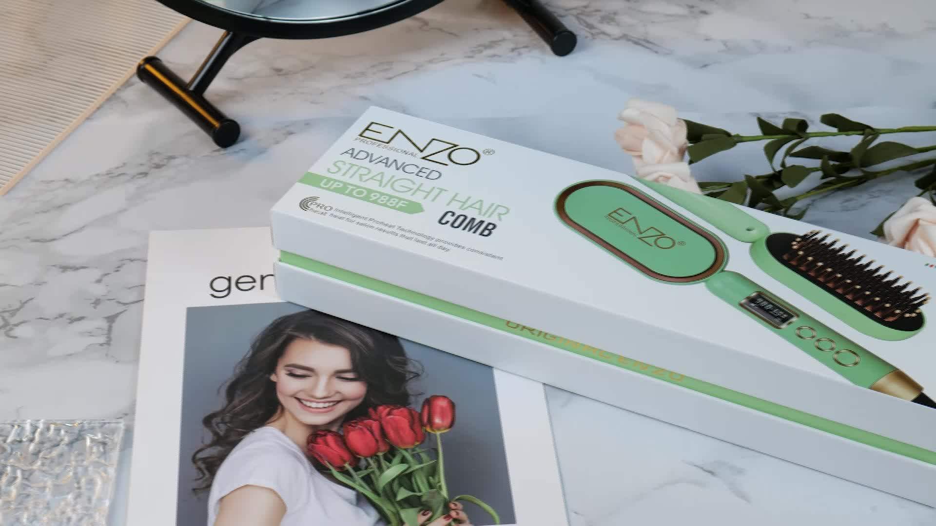 Enzo Stock Fast Heat Ptc Professional Styling 2 In 1 Curler Hair