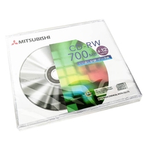 Mitsubishi CD disc reusable erasable burning disc CD-RW 12X 700M single blank disc used multiple times