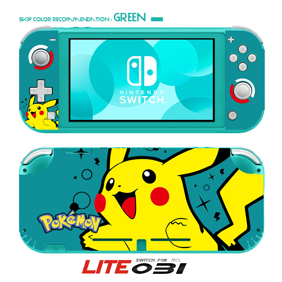 Switch lite stickers pain machine stickers body film color stickers mini ns green models pain stickers cat claw
