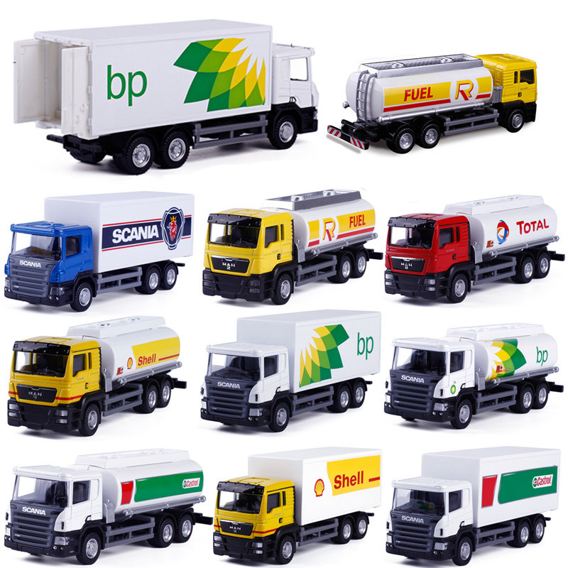 Oil tanker 1:64 container Container Emulation Engineering Car Express Transporter Car Model Toy