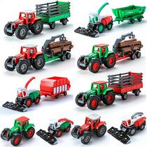 Huayi tractor harvester logging transport vehicle animal transport vehicle crop alloy model toy