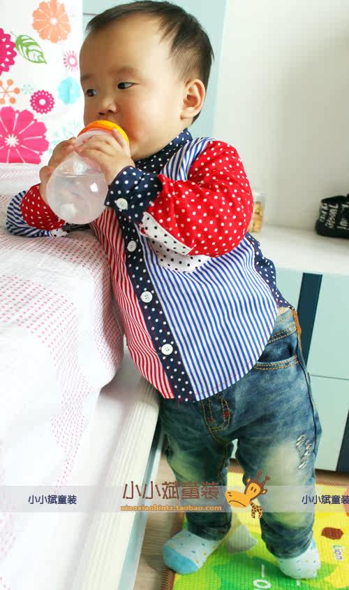 Chemise garcon à manche longue - Ref 2077598 Image 9