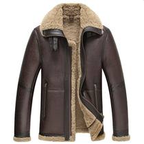 Flying clothing original real leather fur one winter mens thick coat coat coat middle-aged and elderly sheep leather father dress