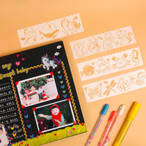 Hand account template Hand account diary Simple ins wind homemade small fresh cartoon stickers decorative materials set