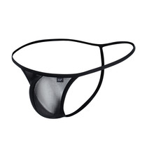 U & I thong mens breathable Thin Ice Silk upward bullets separate thin dingtback translucent sexy T panties