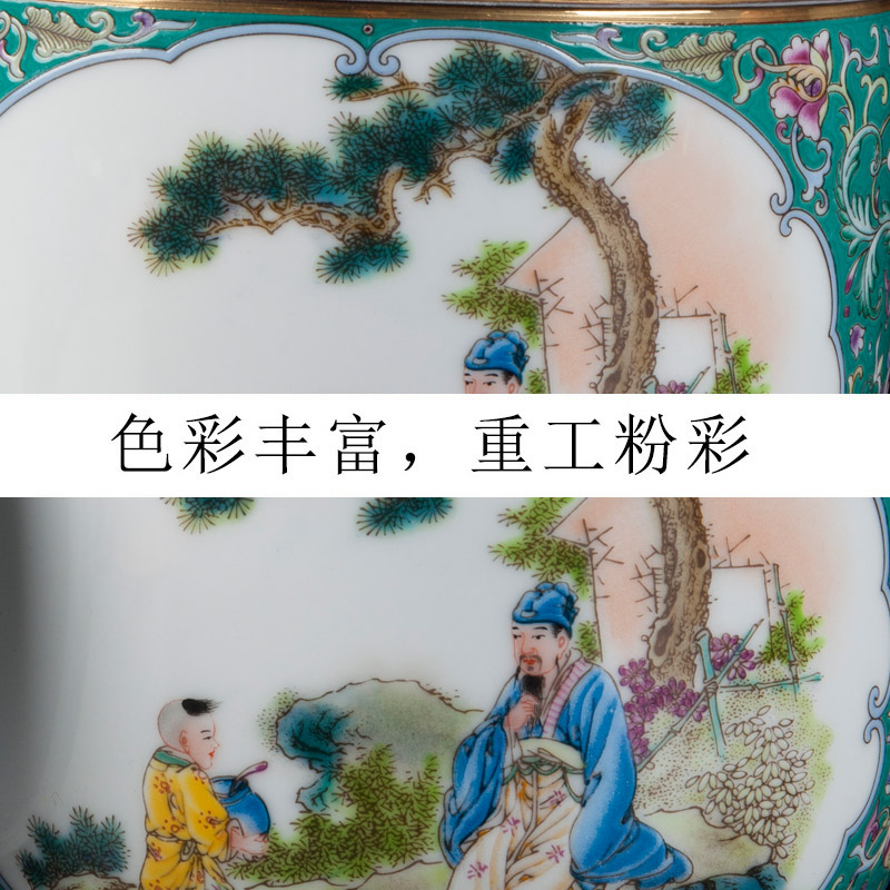 Jingdezhen ceramic checking sugar daddy figure vase furnishing articles household act the role ofing is tasted household arts and crafts porcelain sitting room