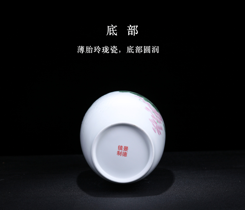 Jingdezhen ceramic vase grape light modern key-2 luxury contracted the new Chinese style art vases, furnishing articles American ideas
