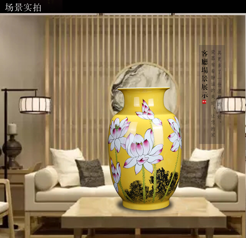 Jingdezhen ceramic new Chinese hand - made miles fragrance sitting room porch porcelain vase household adornment furnishing articles