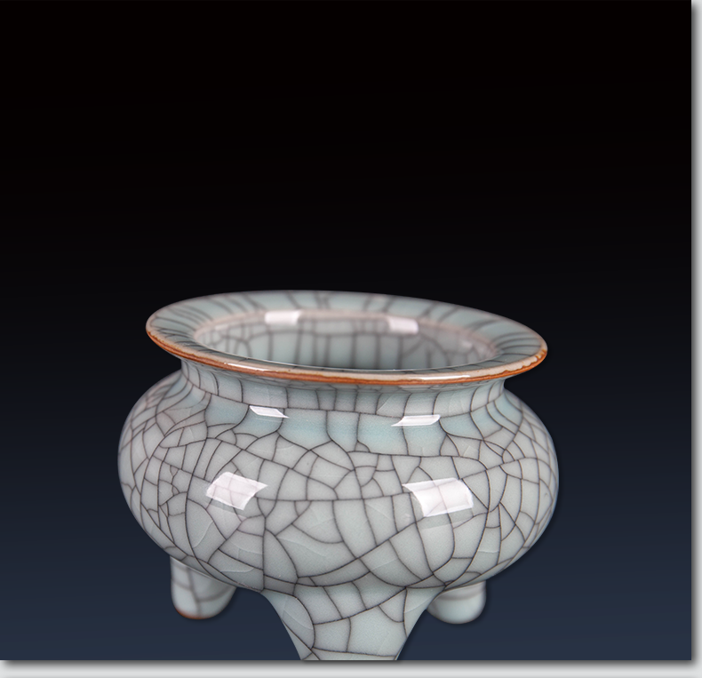 Jingdezhen ceramic I and contracted incense buner ornaments furnishing articles of new Chinese style buddhist temple temple incense arts and crafts