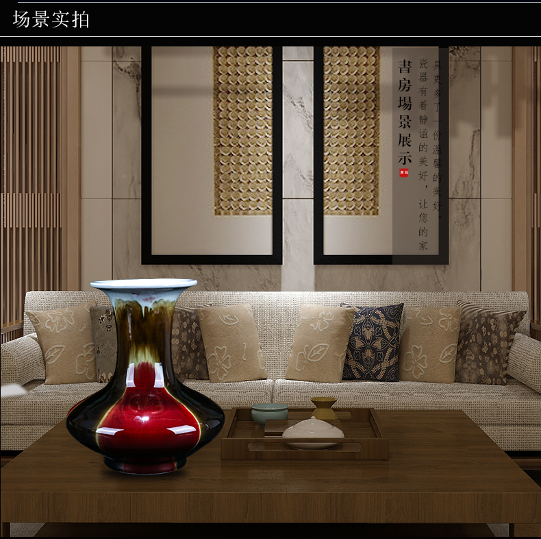 Jingdezhen ceramic three Yang kaitai, I and contracted vase decoration furnishing articles home sitting room flower arranging opening gifts