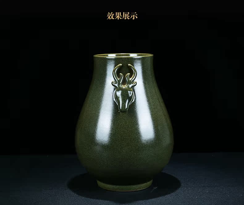 Jingdezhen ceramic I and contracted tea deer statute of vase decoration at the end of the porch place household porcelain gifts