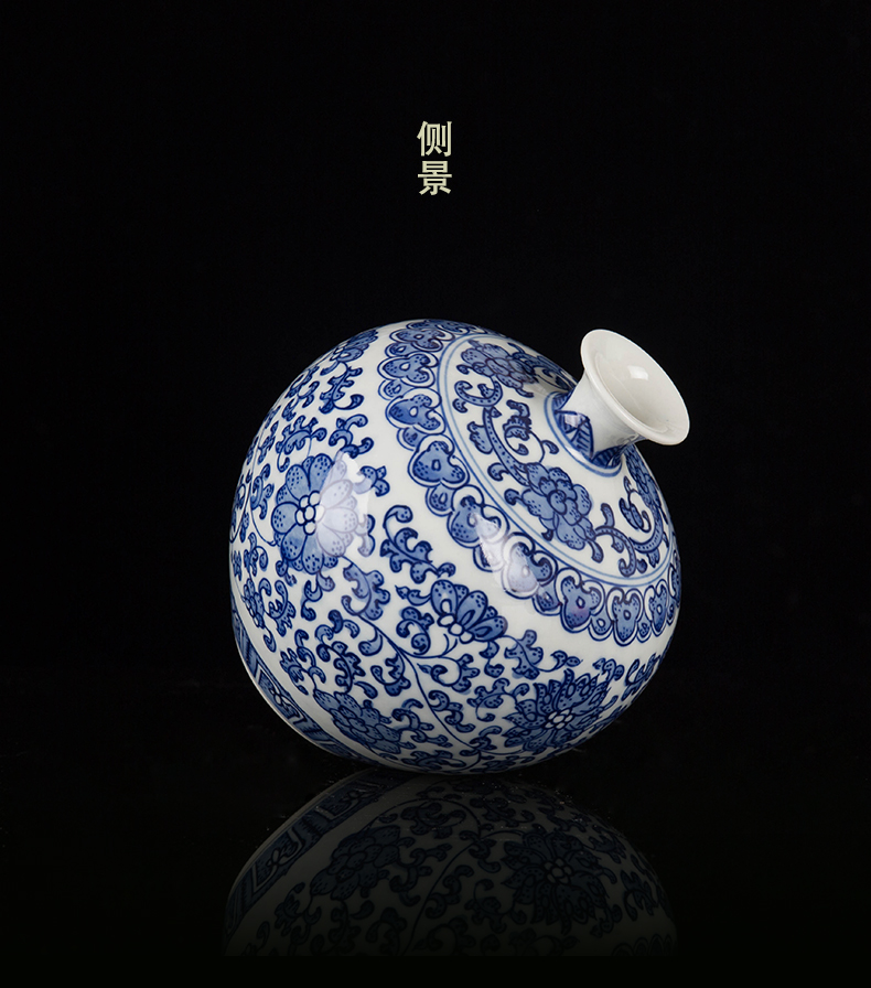 Jingdezhen ceramic Chinese style furnishing articles furnishing articles home sitting room is blue and white porcelain vase decorations arts and crafts porcelain