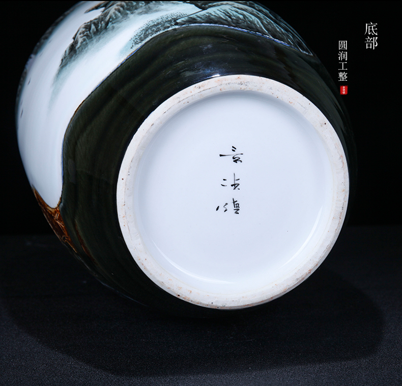 Jingdezhen ceramic view of I and contracted outraged figure amidst the figure place to live in the sitting room porch porcelain vase decoration
