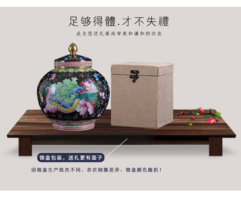 Jingdezhen ceramic new Chinese style tea pot storage can act the role ofing is tasted furnishing articles household porcelain arts and crafts