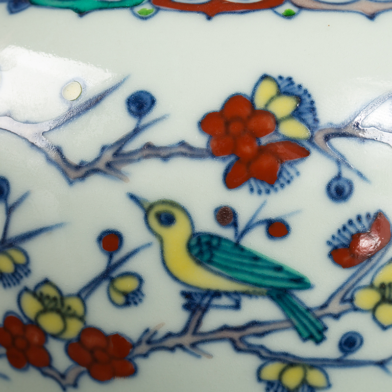 Jingdezhen ceramic checking maintain bucket color antique painting of flowers and tea pot decorative furnishing articles tea table POTS