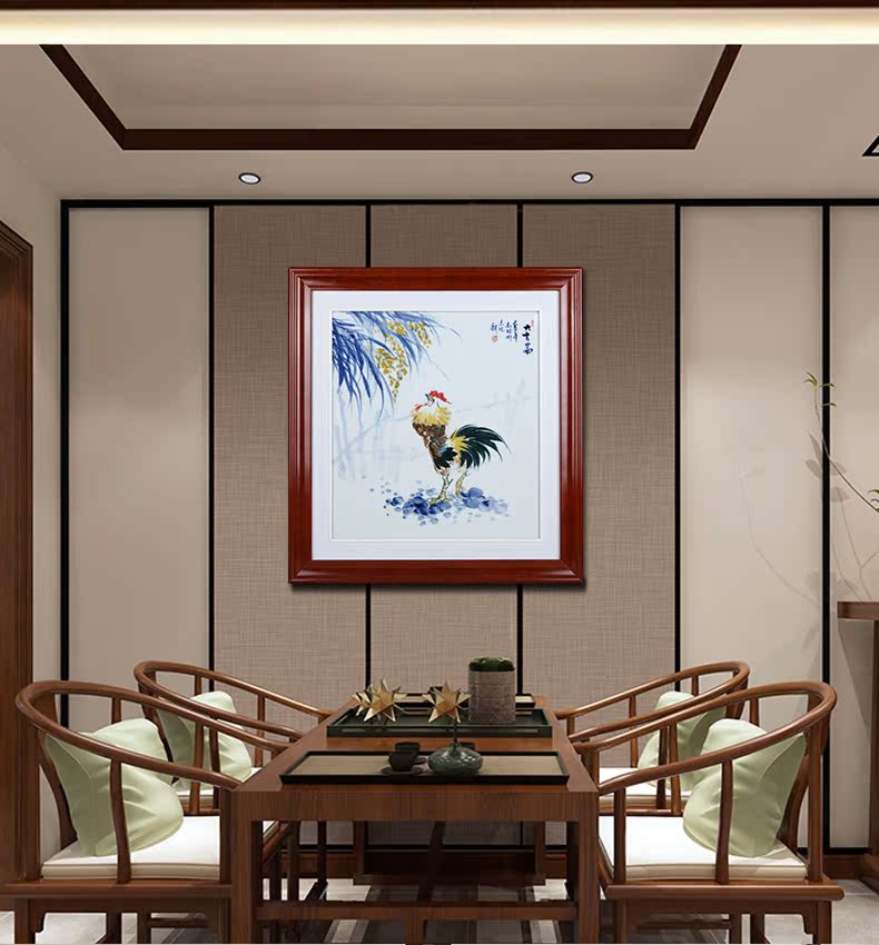 Jingdezhen ceramic hand - made fine figure study of sitting room sofa setting wall adornment household porcelain plate painting that hang a picture