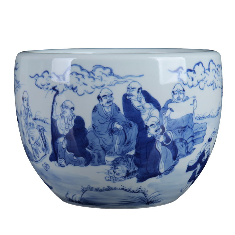Ocean 's new Chinese blue and white porcelain of jingdezhen ceramics cornucopia furnishing articles household porcelain gifts