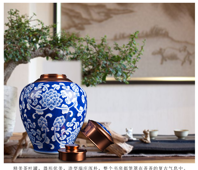 Jingdezhen ceramic new sitting room of Chinese style household teahouse tea tea tea tea as cans accessories furnishing articles