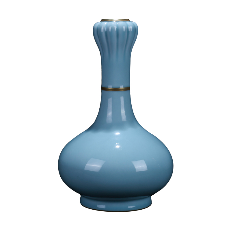 Jingdezhen ceramic creative I and contracted bottle vase garlic furnishing articles sitting room adornment household flower arrangement