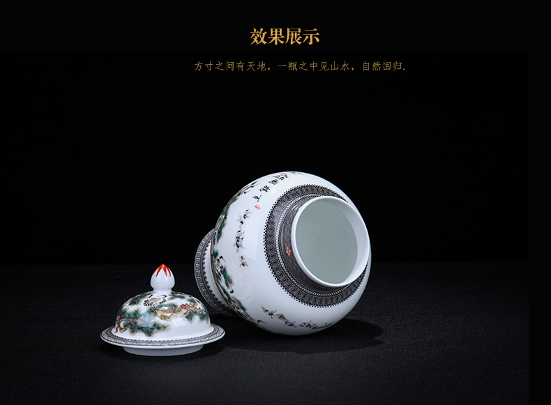 I and contracted the jingdezhen ceramics general crane figure can decorate place to live in the sitting room porcelain arts and crafts